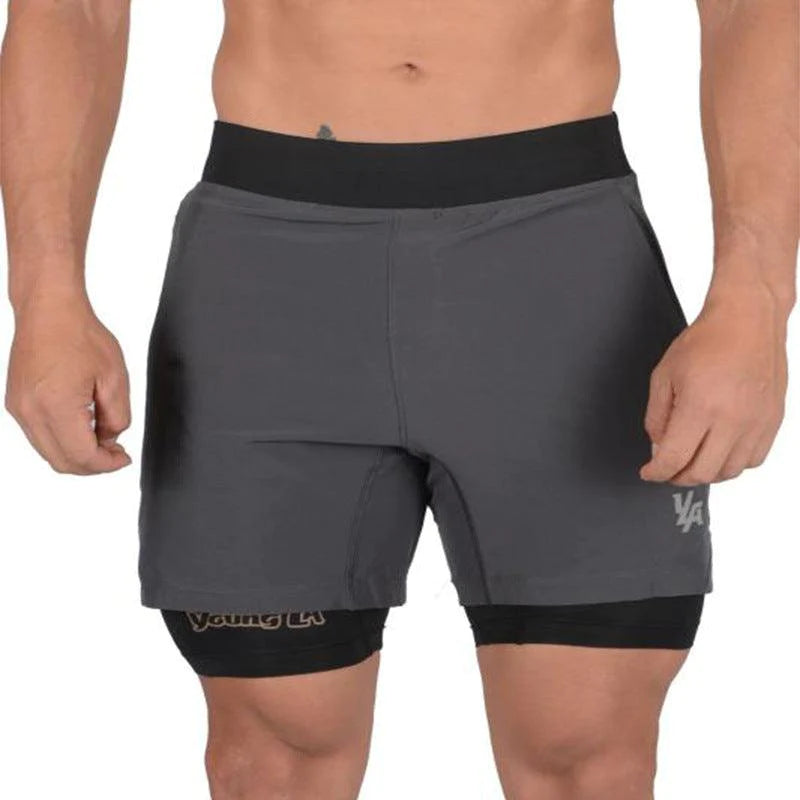 Quick-drying Double Shorts Men - melvincucci