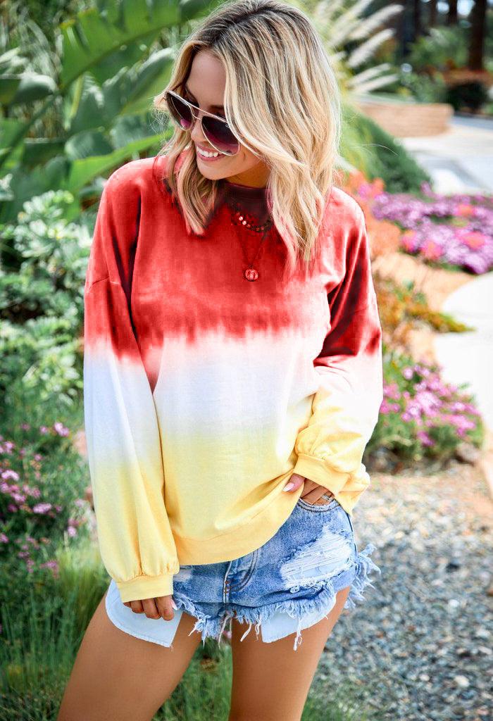 Rainbow gradient sweatshirt - melvincucci