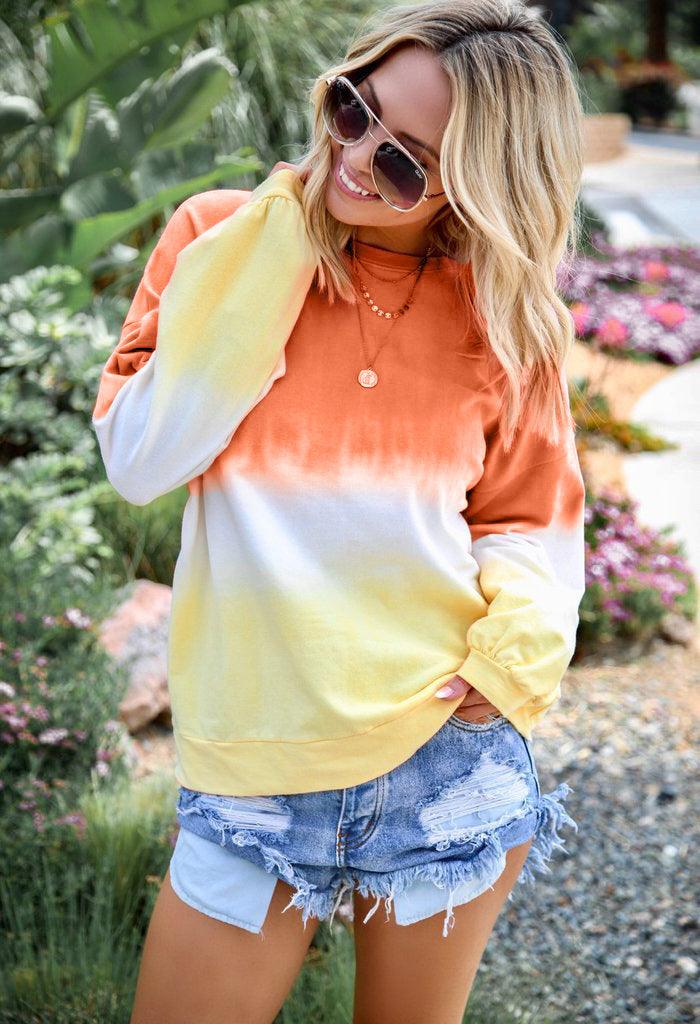 Rainbow gradient sweatshirt - melvincucci