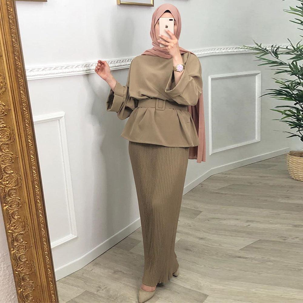 Ramadan Eid Mubarak Abaya Dubai Turkey Hijab Dress Muslim Se - melvincucci