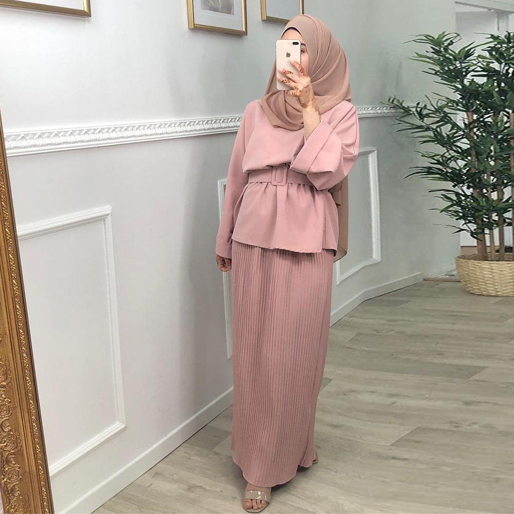 Ramadan Eid Mubarak Abaya Dubai Turkey Hijab Dress Muslim Se - melvincucci