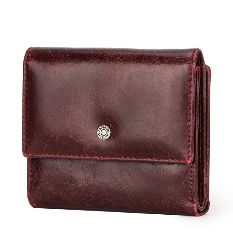 Randy RFID Leather Small Bifold Wallet - melvincucci