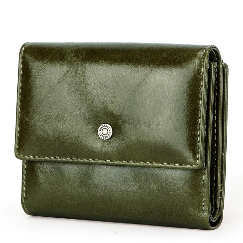 Randy RFID Leather Small Bifold Wallet - melvincucci