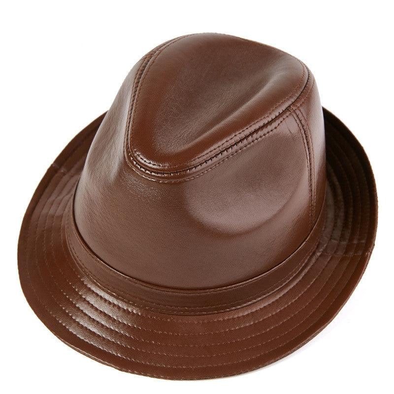 Real Sheepskin Hat Men Autumn And Winter Retro Gentleman - melvincucci