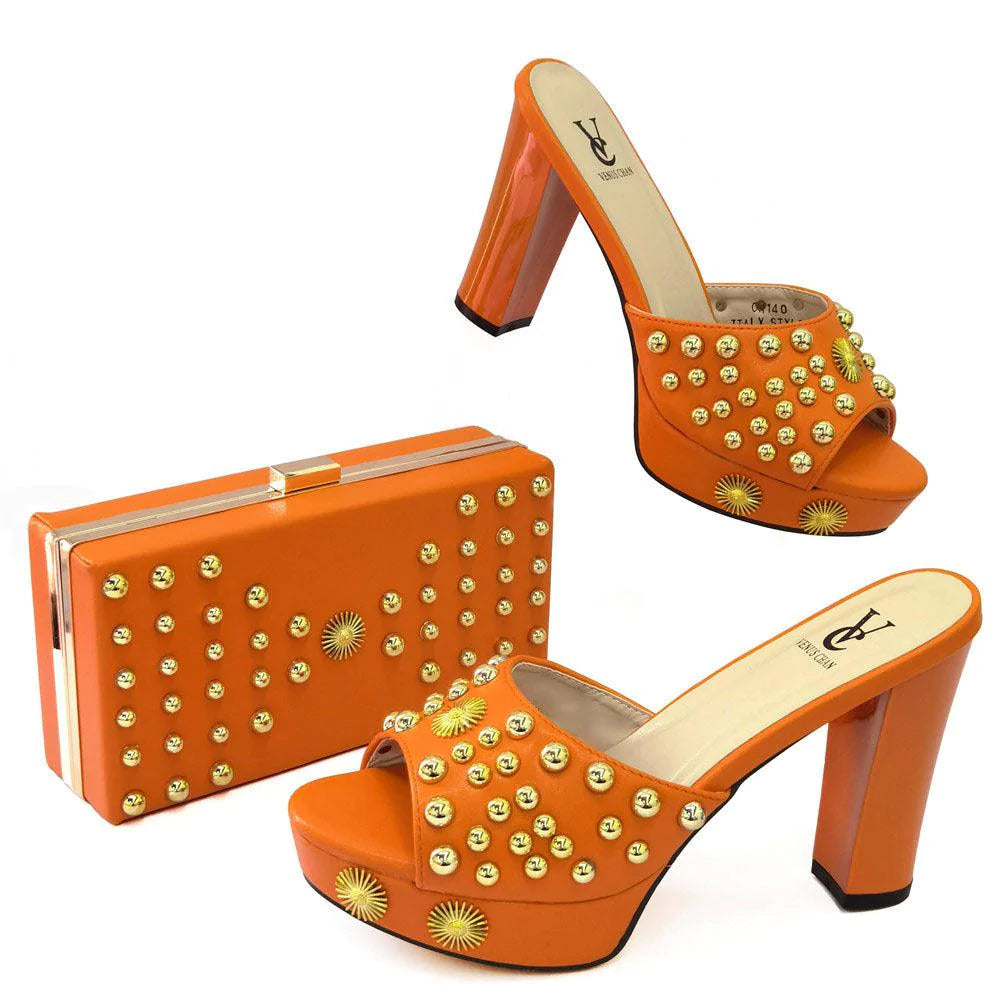 Rectangular Clutch Bag All-match Dinner Shoe Bag Set - melvincucci