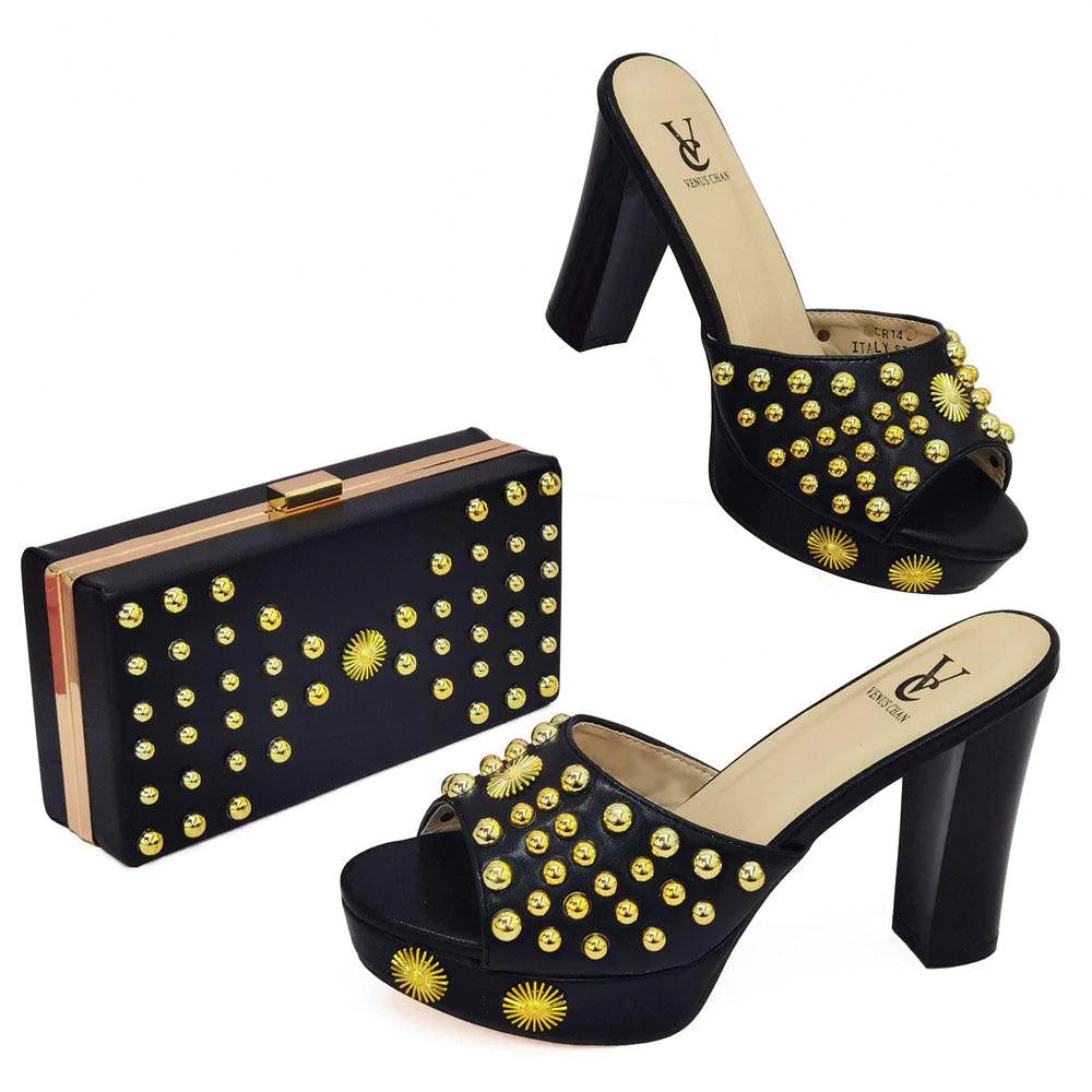 Rectangular Clutch Bag All-match Dinner Shoe Bag Set - melvincucci