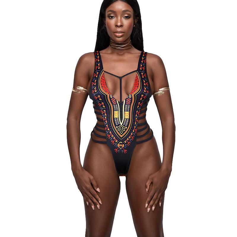 Retro Ankara One Piece - melvincucci