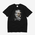 Retro black purple T-shirt men and women - melvincucci