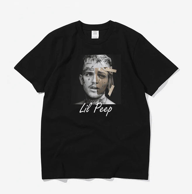 Retro black purple T-shirt men and women - melvincucci