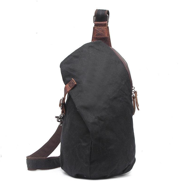 Retro Chest Bag Shoulder Bag Men Canvas Bag - melvincucci