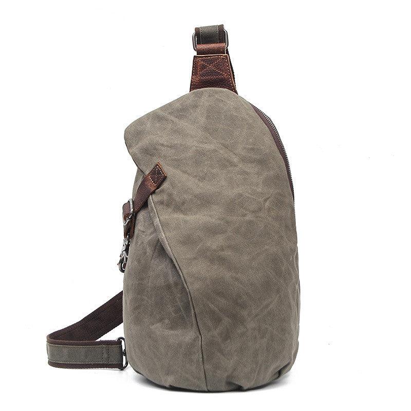 Retro Chest Bag Shoulder Bag Men Canvas Bag - melvincucci