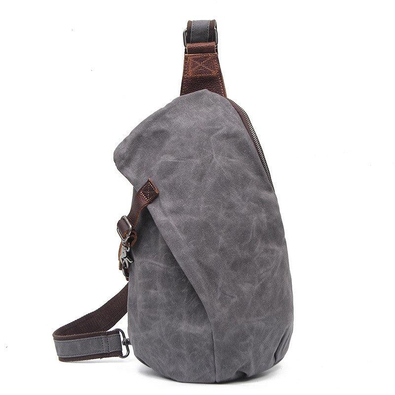 Retro Chest Bag Shoulder Bag Men Canvas Bag - melvincucci