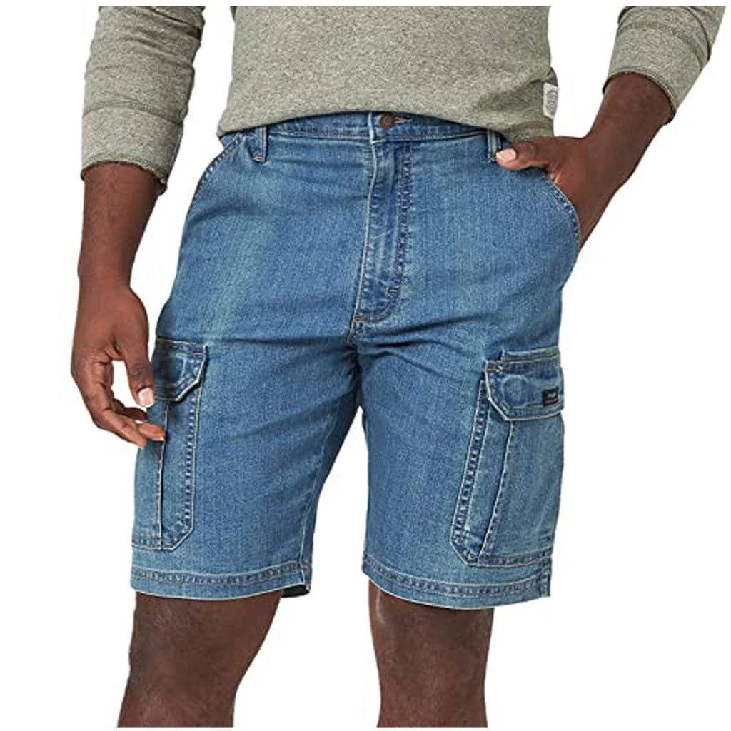 Retro Denim Shorts Men Fashion Men's Pocket Zipper - melvincucci