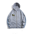 Retro Denim Stitching Hooded Sweater Men - melvincucci
