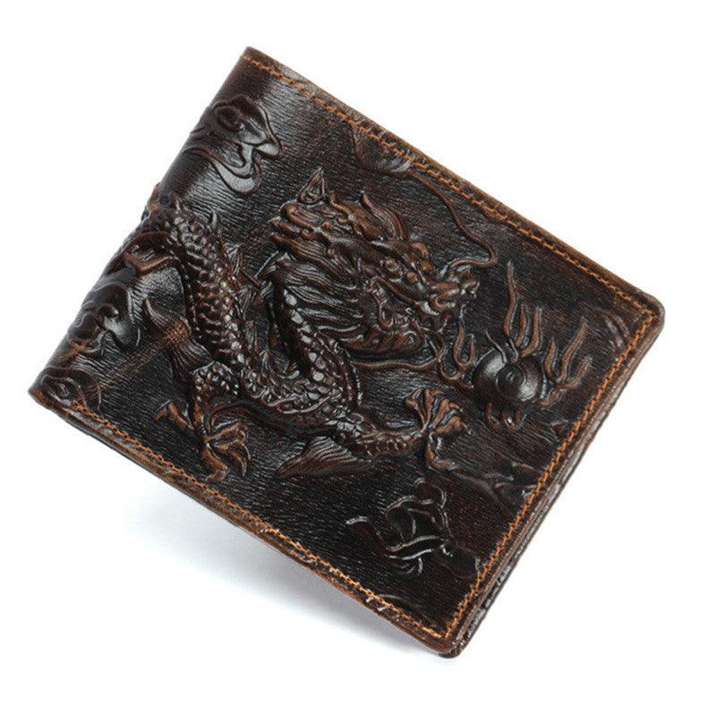 Retro Handmade Wallet Men's Wallet Short Chinese Limelight Layer Cowhide Women - melvincucci