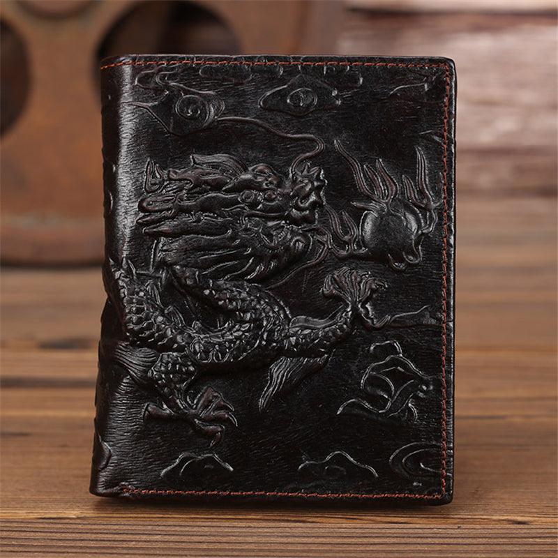 Retro Handmade Wallet Men's Wallet Short Chinese Limelight Layer Cowhide Women - melvincucci
