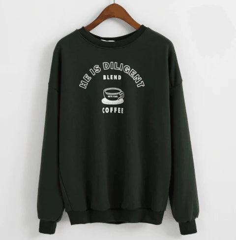 Retro Letters Printed Sweatshirt Women Fashion Hoodies - melvincucci