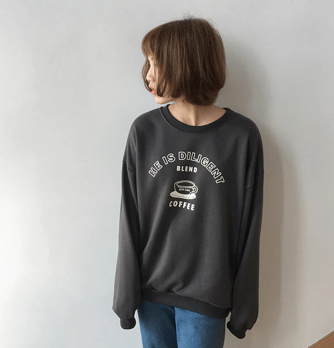 Retro Letters Printed Sweatshirt Women Fashion Hoodies - melvincucci