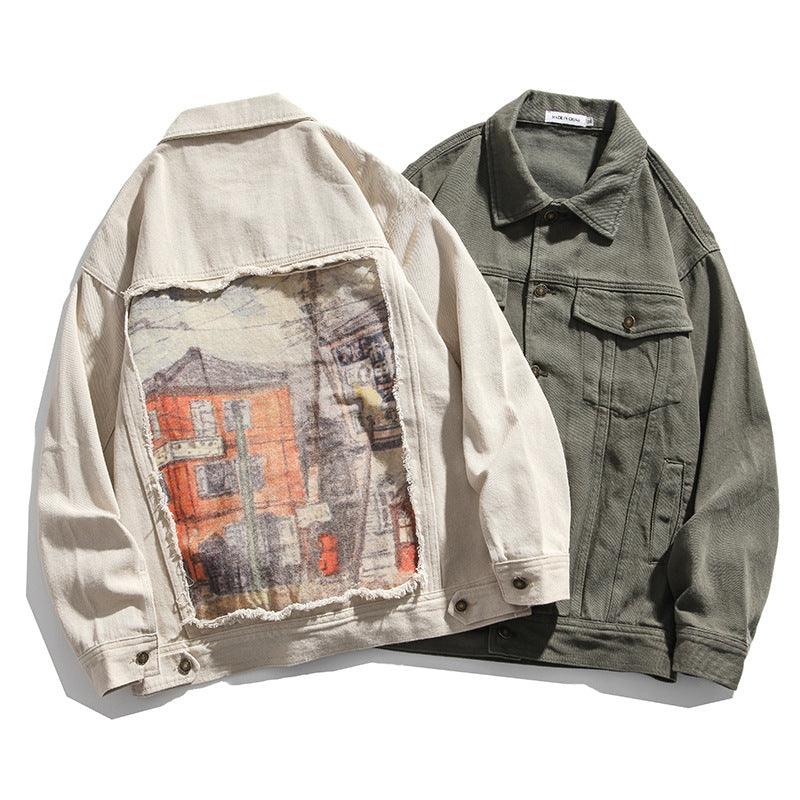 Retro patch loose jacket - melvincucci