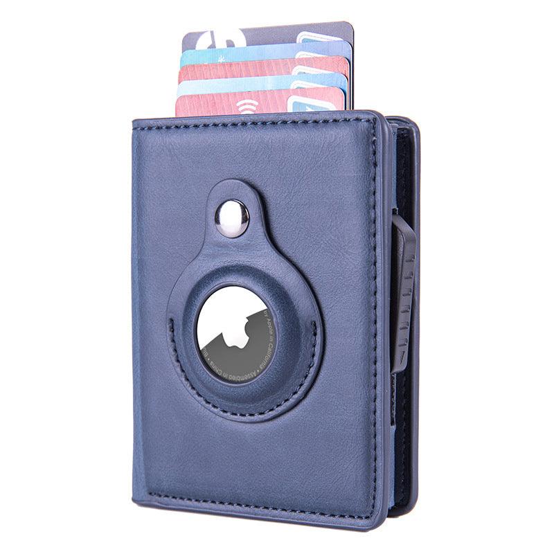 Rfid Card Holder Men Wallets Money Bag Male Black Short Purse 2022 Small Leather Slim Wallets Mini Wallets For Airtag Air Tag - melvincucci