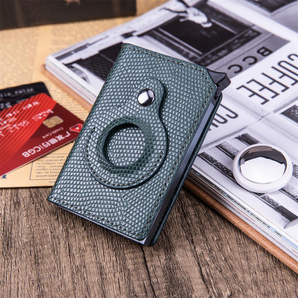 Rfid Card Holder Men Wallets Money Bag Male Black Short Purse 2022 Small Leather Slim Wallets Mini Wallets For Airtag Air Tag - melvincucci