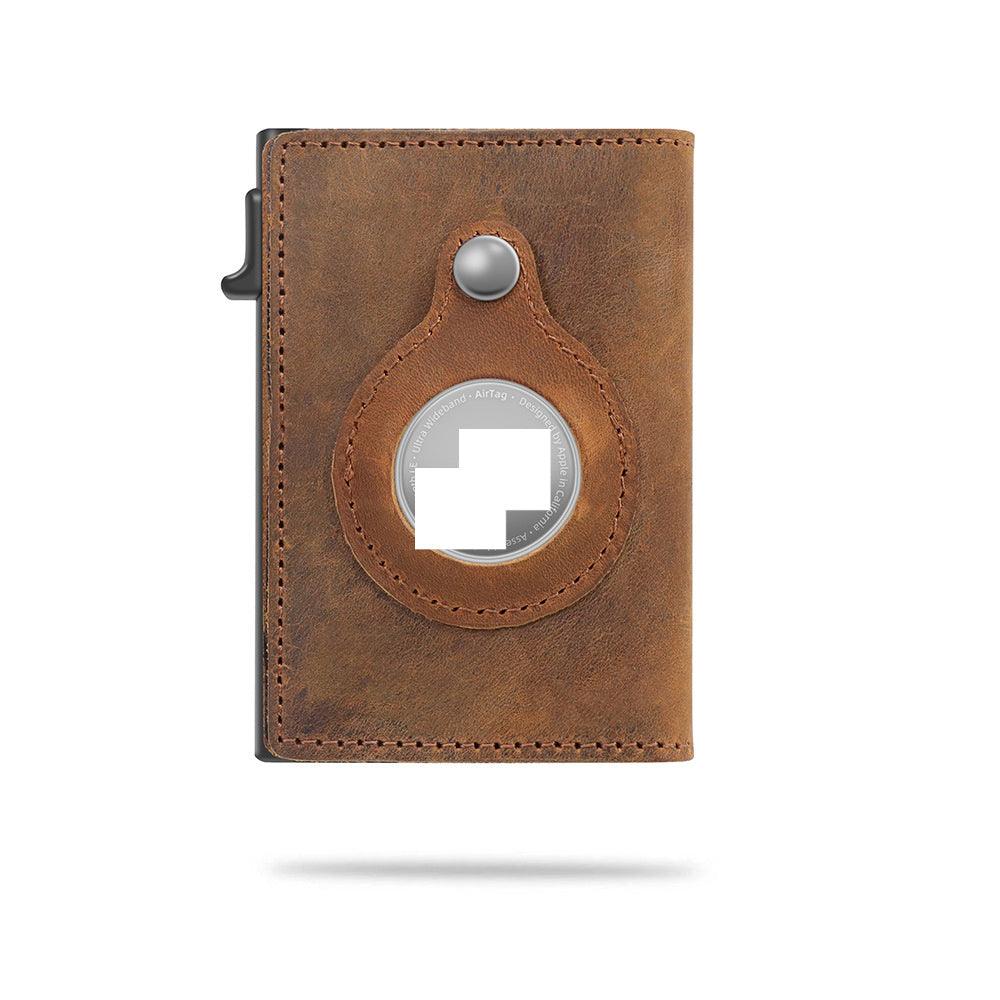 Rfid Card Holder Men Wallets Money Bag Male Black Short Purse 2022 Small Leather Slim Wallets Mini Wallets For Airtag Air Tag - melvincucci