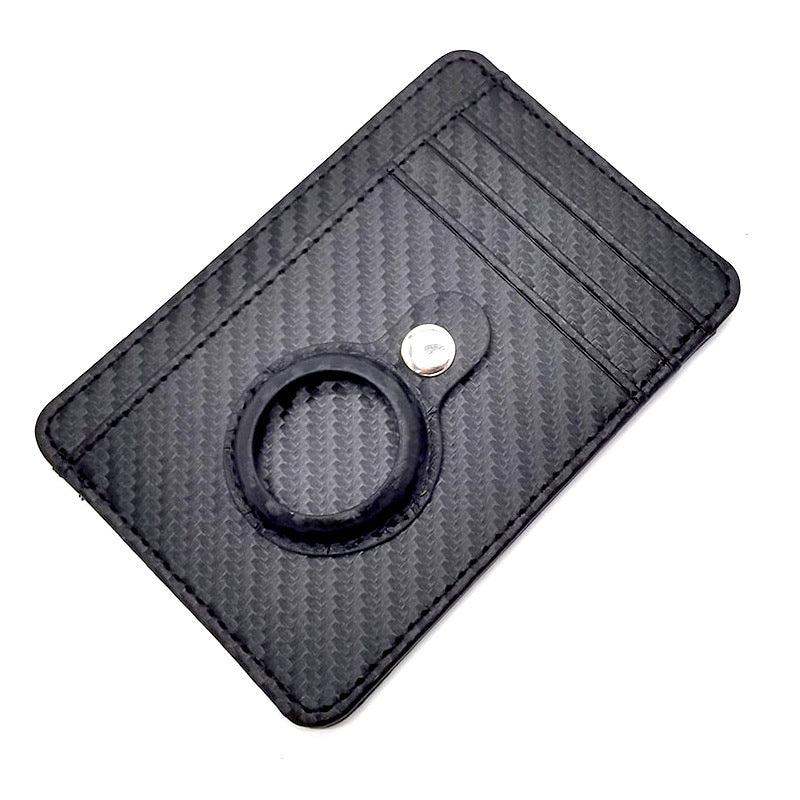 Rfid Card Holder Men Wallets Money Bag Male Black Short Purse 2022 Small Leather Slim Wallets Mini Wallets For Airtag Air Tag - melvincucci