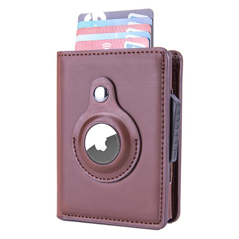 Rfid Card Holder Men Wallets Money Bag Male Black Short Purse 2022 Small Leather Slim Wallets Mini Wallets For Airtag Air Tag - melvincucci