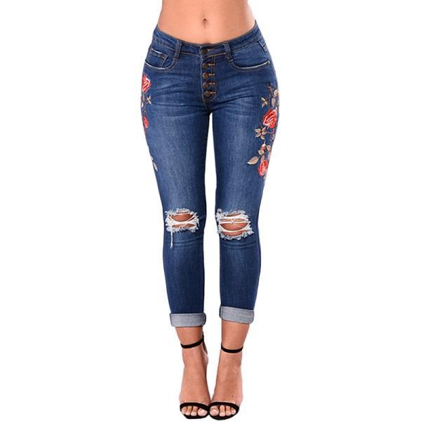Ripped Jeans For Women 2021 Women Jeans Pencil Pants Denim Jeans - melvincucci