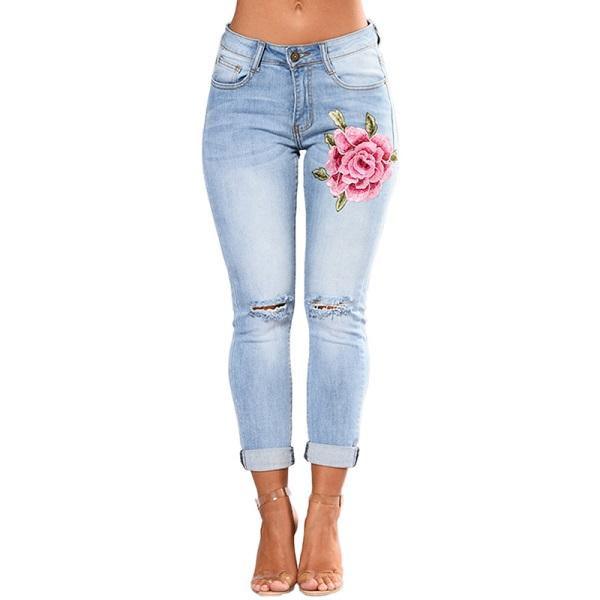 Ripped Jeans For Women 2021 Women Jeans Pencil Pants Denim Jeans - melvincucci