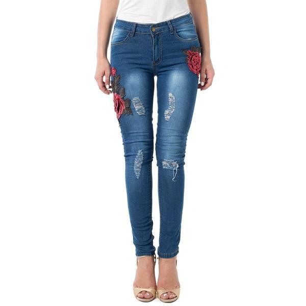 Ripped Jeans For Women 2021 Women Jeans Pencil Pants Denim Jeans - melvincucci