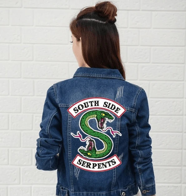 RIVERDALE SOUTHSIDE SERPENTS WOMEN DENIM JACKET - melvincucci