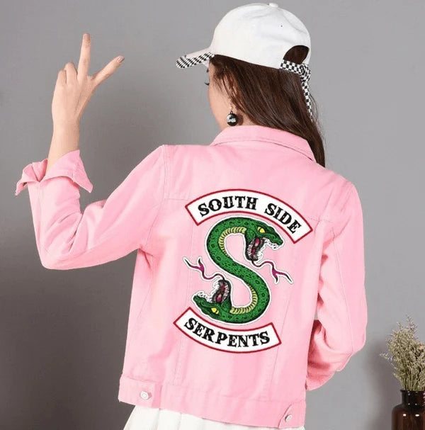 RIVERDALE SOUTHSIDE SERPENTS WOMEN DENIM JACKET - melvincucci