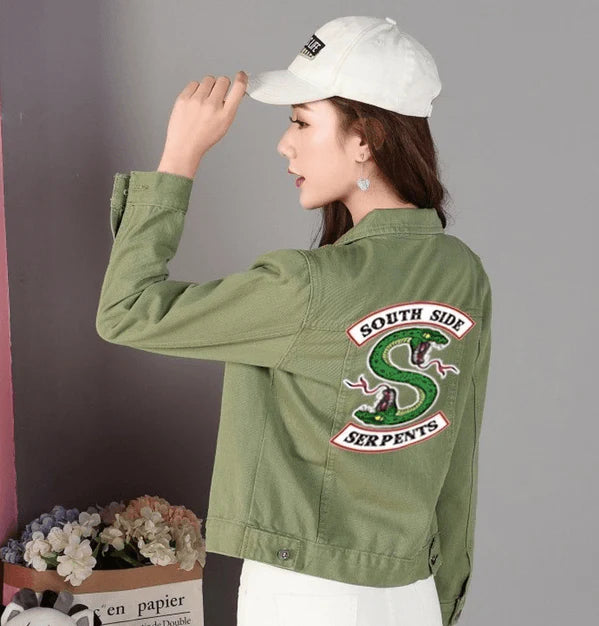 RIVERDALE SOUTHSIDE SERPENTS WOMEN DENIM JACKET - melvincucci