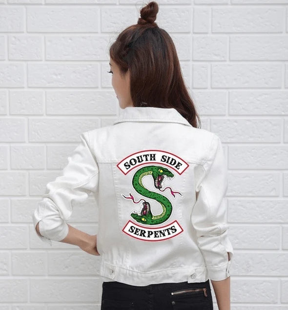 RIVERDALE SOUTHSIDE SERPENTS WOMEN DENIM JACKET - melvincucci