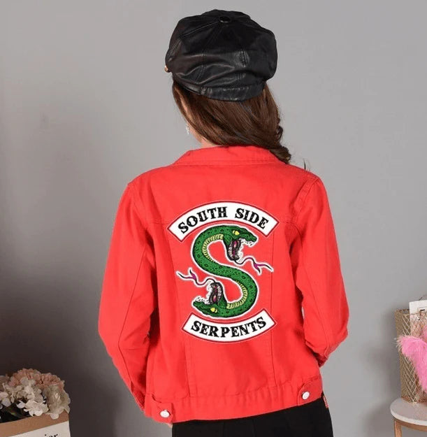 RIVERDALE SOUTHSIDE SERPENTS WOMEN DENIM JACKET - melvincucci