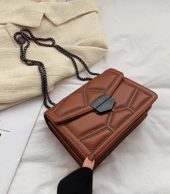 Rivet Chain Small Crossbody Bags For Women - melvincucci