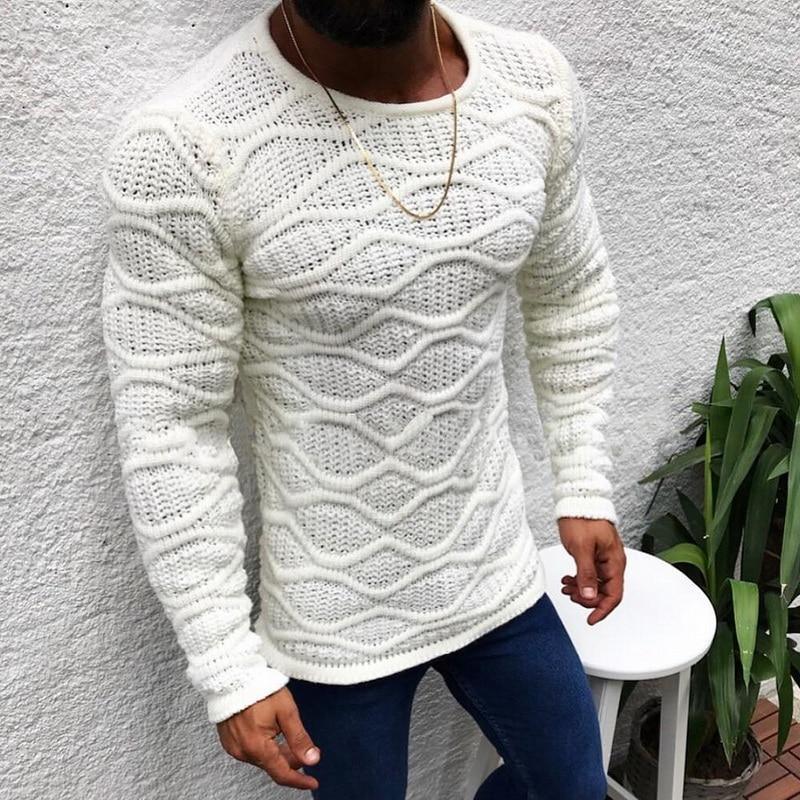 Round neck pullover sweater - melvincucci
