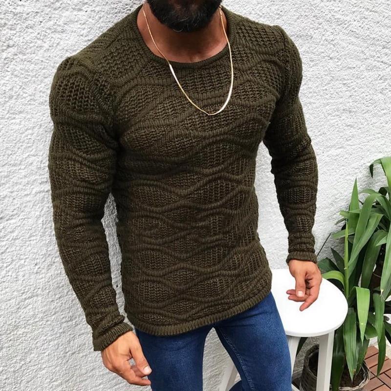 Round neck pullover sweater - melvincucci