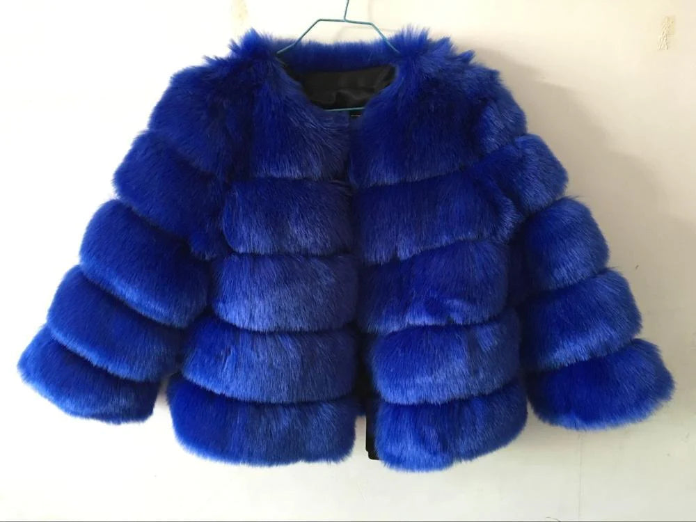 S-3XL Mink Coats Women Winter New Fashion FAUX Fur Coat Elegant Thick Warm Outerwear Fake Fur Jacket Chaquetas Mujer - melvincucci