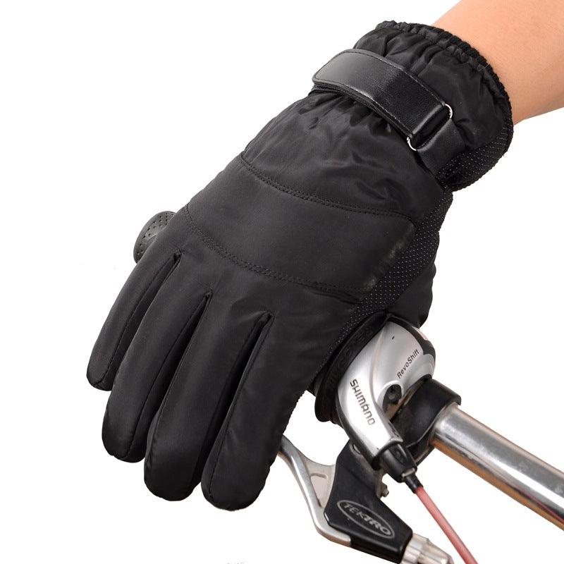 Satin gloves rainproof ski cotton gloves - melvincucci