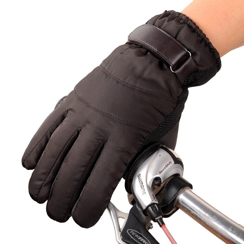 Satin gloves rainproof ski cotton gloves - melvincucci