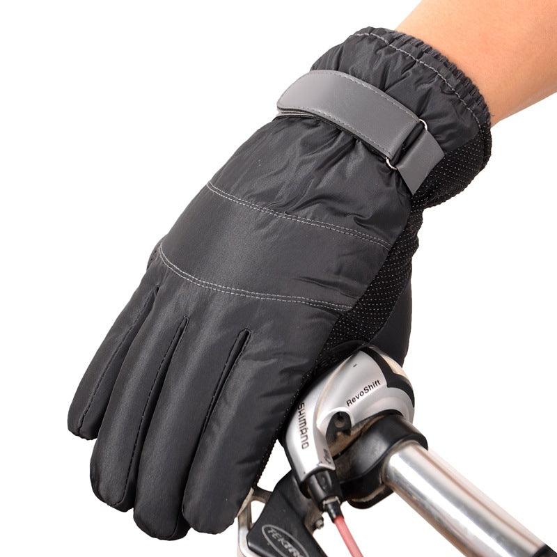 Satin gloves rainproof ski cotton gloves - melvincucci