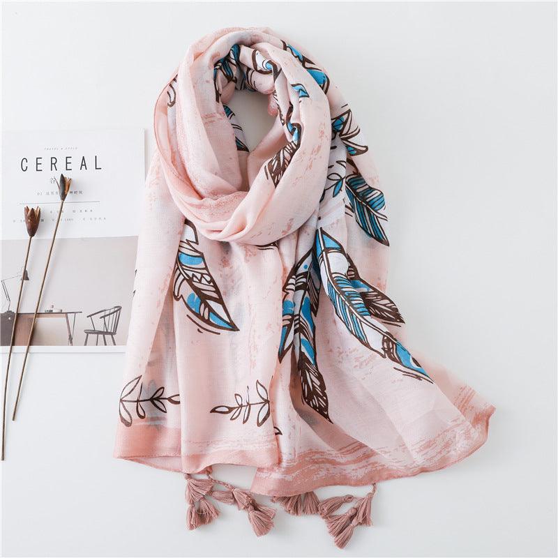Scarf Summer Women Cotton And Linen Gauze - melvincucci