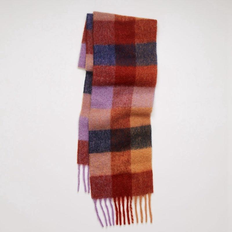 Scarf Women Color Thick Plaid Rough Flow - melvincucci