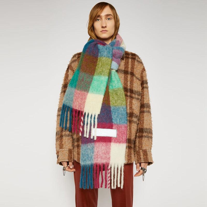 Scarf Women Color Thick Plaid Rough Flow - melvincucci