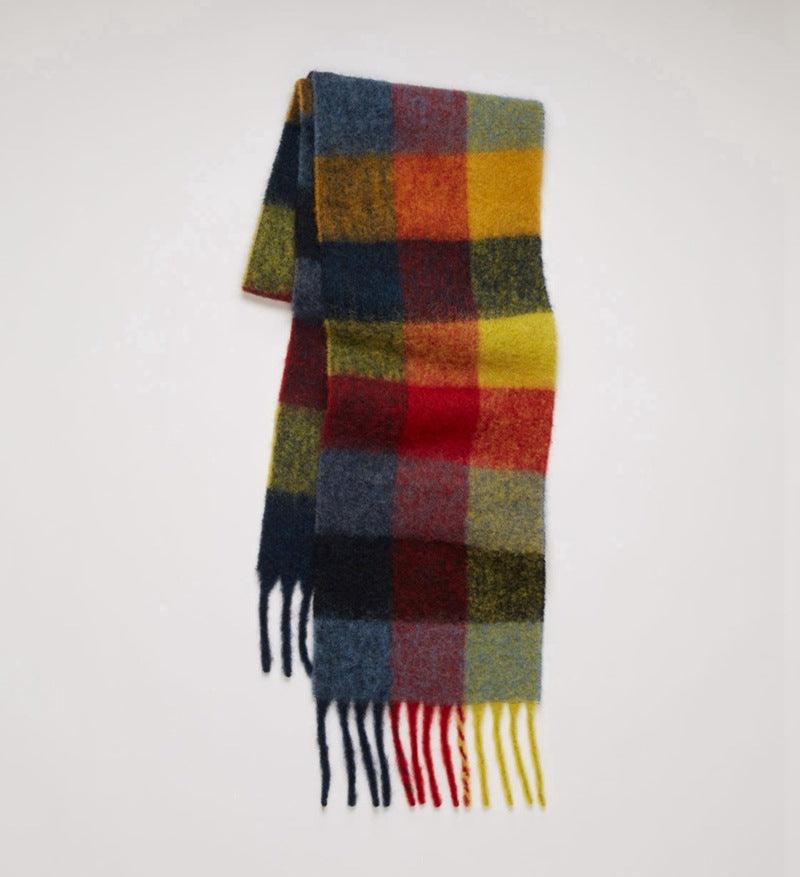 Scarf Women Color Thick Plaid Rough Flow - melvincucci