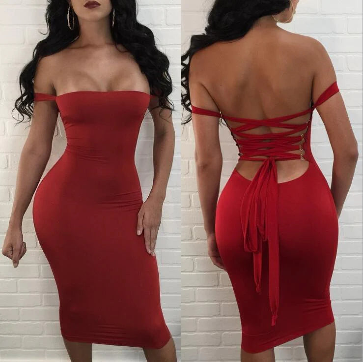 Sexy Club Dress Bodycon Dress Women Bandage Bodycon Dress - melvincucci