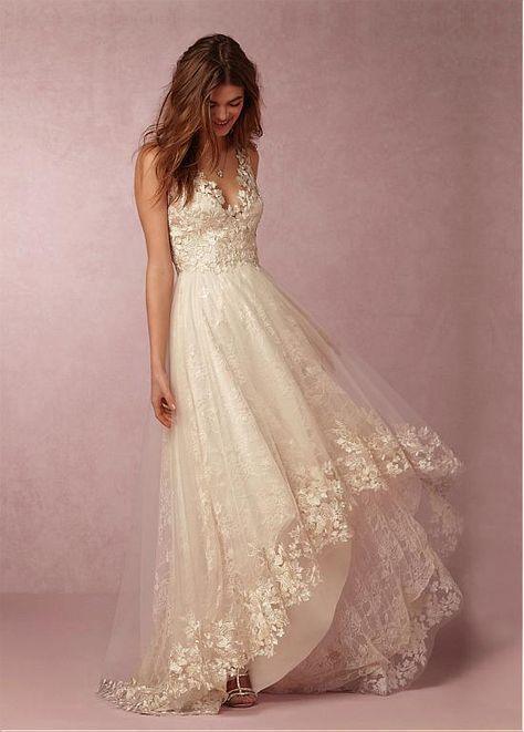Sexy V-neck Sleeveless Lace Evening Dress - melvincucci