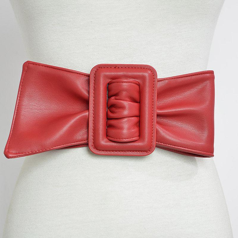 Sheepskin wide belt women - melvincucci